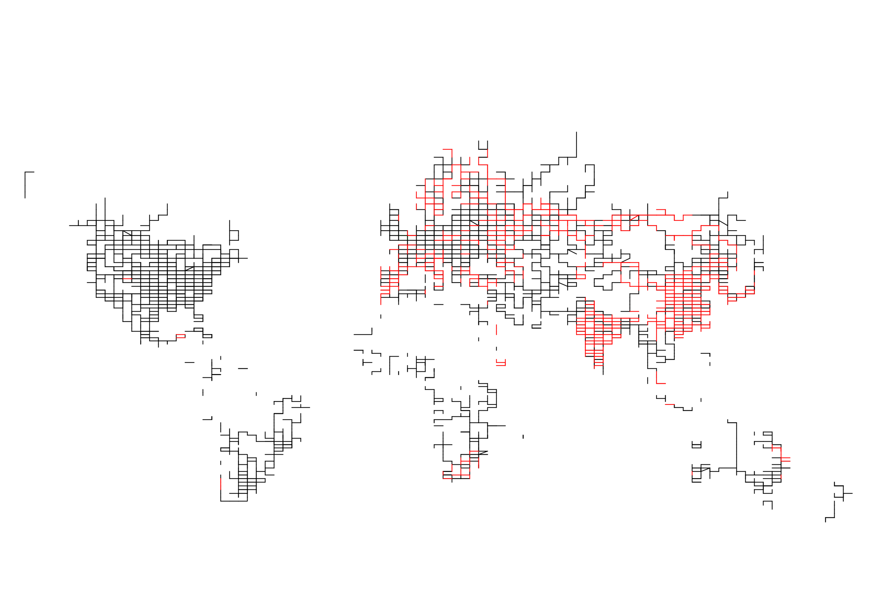 A map showing predicted population density change in the UK and Ireland between 2025 and 2030 in Viridis where darker colours are population reduction and lighter green or yellow indicate population growth